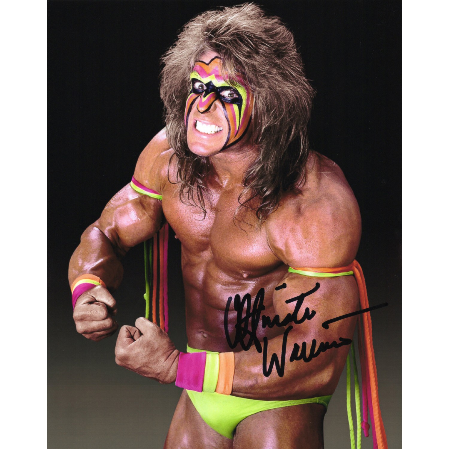 Ultimate Warrior アルティメット・ウォリアー 直筆サイン入り写真認証